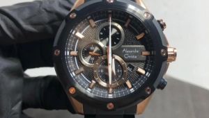 (BISA COD) JAM ALEXANDRE CHRISTIE 6605MC RANTAI JAM TANGAN PRIA