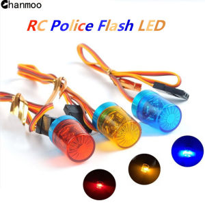 Multi-function Flashing Rotating LED Light Bar Alarming Lamp for 1/14 Tamiya 1/10 RC Car Engineering Truck Upgrade Parts