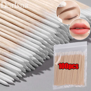 Dorisna Gạc Gỗ Tăm Bông Không Xơ Tăm Bông Đầu Nhỏ Siêu Nhỏ Dùng Một Lần Tăm Bông Dụng Cụ Loại Bỏ Keo Nối Mi