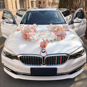HANJIANGXUE | Luxurious Wedding Car Front Flower Set Full Kit