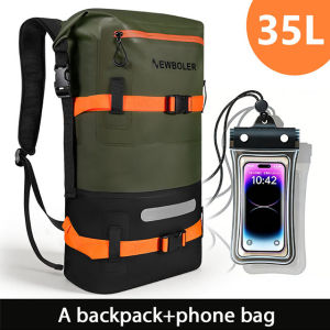 NEWBOLER | NEWBOLER 35L Outdoor Sport PVC Waterproof Storage Dry Bag For Canoe Kayak Rafting Swimming Travel Sack Backpack Camping Bag 