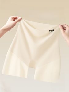 Miiow | Womens Safety Pants Thin Ice Silk No Roll Edge Bottom High Waist Three In One Base Layer Pants Seamless Comfortable Underwear