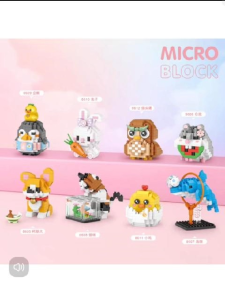 LOZ Mini Block 8605-8612 Corgi Rabbit Cat Cute Animal Mini Block Decoration Building Brick Block 迷你动物系列积木 *READY STOCK*