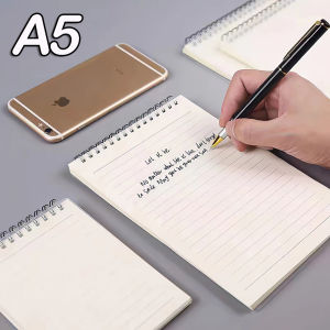 Spiral Notebook Coil Notebook A5/B5 Grid Blank Line Dot Loose-Leaf Coil Notebook Line Notebook 80 Sheets School Supplies