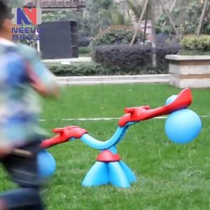 360 Degree Rotation Spiro Bouncer - Rotating See Saw Teeter-Totter Backyard Playground Outdoor seesaw Sturdy & Durable outdoor play 2-5years