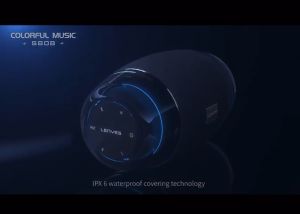 S808 - Speaker Lenyes Portable S-808 rgb led waterproof ipx6 wireless bluetooth hifi portable stereo speaker ultra bass ori