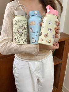 Cute Portable Large Capacity 304 Stainless Steel Tea Brewing Cup Womens High Aesthetic Value Insulated Mug Outdoor Handheld Cup