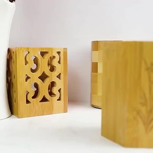 daily1PC Natural Bamboo Chopstick Holder With Drain Hole Durable Handmade Design For Kitchen Use chopsticks holderDaily products