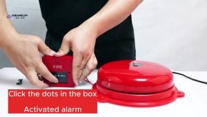 Fire Alarm Bell Manual Switch Multi Size 4 "/6"/8 "/10"/12 "Home Security Mall Office Fire Alarm Red Button Alarm Protection Power Supply Fire Alarm Bell Protection Power Supply 220v Ac Power Manual Switch