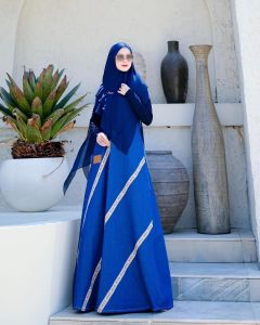 GAMIS TERBARU SYARI SYARI TRENDI BRANDED PRODUK PREMIUM FASHION MODERN HOLLY SERIES DENIM PROMO
