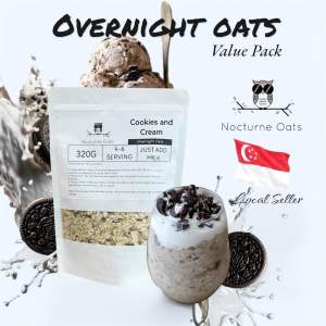 NOCTURNE Overnight Oats (Cookies and Cream) 320G Value Pack