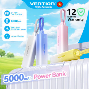 Vention 5000mAh Sạc Dự Phòng 20W PD - Thiết Kế Gradient Màu Độc Đáo - Dây Treo Tiện Lợi - 2 Cổng Vào (Type-C/Lightning) - Sạc Nhanh Cho iPhone Android - Hàng Chính Hãng