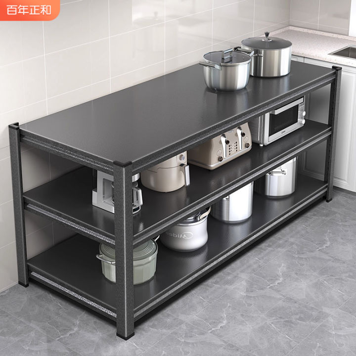 Kitchen Storage Rack Floor Multilayer Storage Microwave Oven Storage