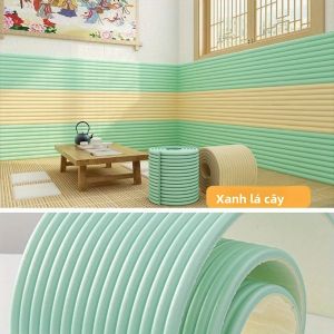 Bảo Vệ Góc Tự Dính Dày 200cm X 20cm Với Thiết Kế Sọc Hiện Đại - Bảo Vệ Tường Cạnh Mềm Bóc Và Dán Cho Bàn Ăn Phòng Khách Hành Lang Đầu Giường