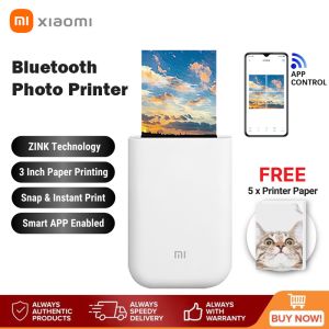 Xiaomi Mijia Paper For Pocket Photo Printer Inkless Printing Portable Picture Printer With DIY Share 500mAh picture printer pocket AR video printing Paper COD