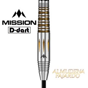 MISSION Steel Tip Dart - 21G/23G Almudena Fajardo Ayuso 95% Tungsten Steel Darts (ARROW DART KELULI)