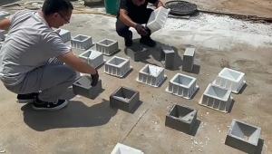 Cement Prefabricated Block Decorative Wall Hollow Brick Plastic Mold Hollow Wall Planting Brick Plastic Mold