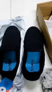 ALL AMERICA Secondary Student Black School Shoes Slip On | All American Kasut Sekolah Hitam Menengah Sarung 133301