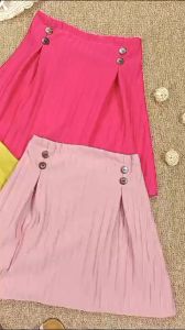 ROK ANAK PEREMPUAN SKIRT KOREA FASHION VARIASI 4 KANCING BAHAN KNIT HORNET