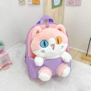 Ba lô thú hình con mèo 3D cho bé mầm non cá tính