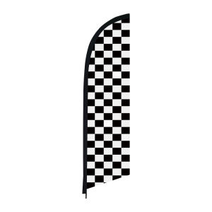 Checkered Advertising Feather Flag Only Flag Without Pole Beach Flag Custom Sport Club Advertising Decoration Banner Auto