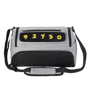 Mens Black Large Capacity Casual Crossbody Fitness Bag Multifunctional Sport Bag Fashionable Korean Style Single Shoulder Bag