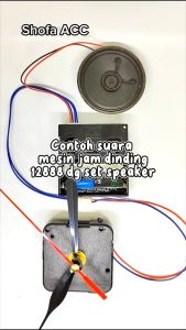 Mesin Jam Dinding 12888 Bell Lonceng Musik Melodi Speaker 1 Set