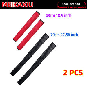 2PCS breathable diamond-shaped mesh long car seat belt shoulder covers for automotive supplies 48cm18.9inch  70cm27.56inch