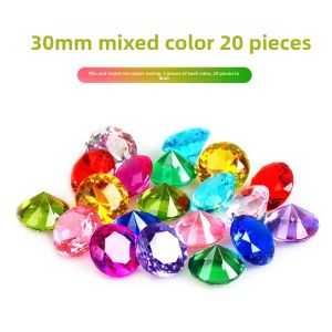 gumahus | Plastic Crystal Acrylic Large Diamond Childrens Toy Box