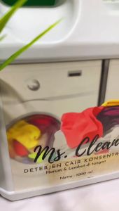 Deterjen Liquid Cair Laundry 1 Liter ms clean Sabun Cuci cair Pakaian Baju Wangi Tahan Lama