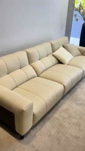 MERAKEE Full-Grain Genuine Leather Electric Recliner sofa 2/3 Seater Color Solution Living Room Furniture XC6609