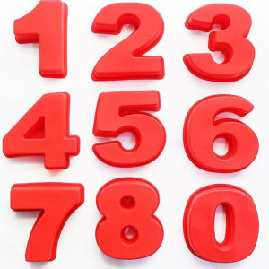 Cake Molder Set Large Silicone Mould 0-9 Number Birthday Cake Mold Silicone Cake Mold