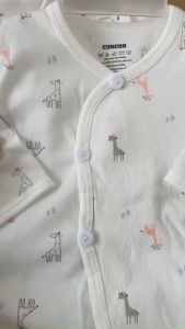1 Bộ Quần Áo sơ sinh cotton cao cấp CUNCON | Mẫu Áo Tay Dài  Quần Dài Họa Tiết Cài Xéo | Size 123 cho bé sơ sinh - 9kg