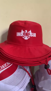 Topi kemerdekaan Topi Anak Laki Laki perempuan Hut kemerdekaan Indonesia usia 2-10 tahun topi Agustusan