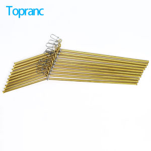 10Pcs L-Shaped Copper Alloy with Swivel Snap Clip Tube with  Anti-Tangle Balance Arms for Sea Fishing Rig