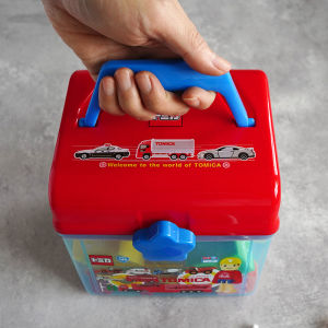 Portable Toy Storage Box Childrens Crayons Car Building Blocks Lunchbox Supplies Organization Box Plastic Material