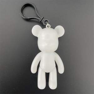 Gantungan Kunci Mini Beruang Dengan Cairan BearBrick Handmade Diy Ornamen Berwarna/Fluid Violent Bear Diy Kit Set /  DIY CAT Gantungan Kunci BEAR / WARNA FLUID VIOLENT BEAR UNIQ/DIY Cat Warna Fluid Violent Bear/Gantungan Kunci BEAR Brick/Free Cat dan kuas