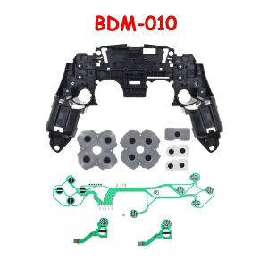 1Set Replacement Middle Frame Bracket+Conductive Film+Conductive Rubber Pad For PS5 DualSense V1 V2 V3 BDM-010 020 030