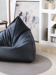 Bean Bag leather FullSet With Filling Premium Super King Size Sofa Chair Kerusi Bedroom Furniture Home & Living懒人沙发