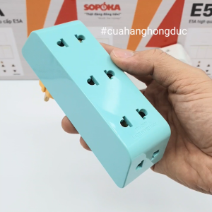 Phích Cắm Điện Chia 5 Lỗ Cổ Xoay Cao P26 SOPOKA