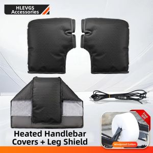 Heated Windproof Handlebar Cover Gloves for E-bike