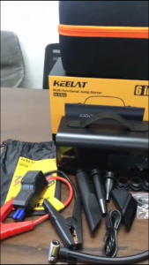 KEELAT KCES02 Car Jump Starter Portable Air Pump Air Compressor Vacuum Blower Power Bank LED Light