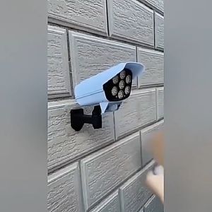 Solar Security Light Motion Sensor Simulation Outdoor Fake Camera Rural Garden Backyard Wall Lamp Ip65 Waterproof Lamp