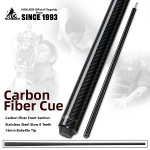 Konllen | Black Tech Carbon Fiber Pool Cue for 9-ball