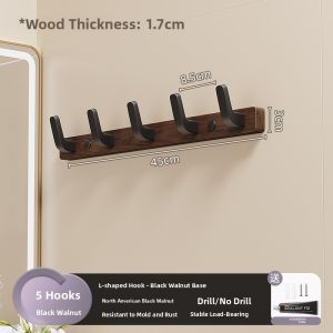 B&W | Walnut No-drilling Coat Hook