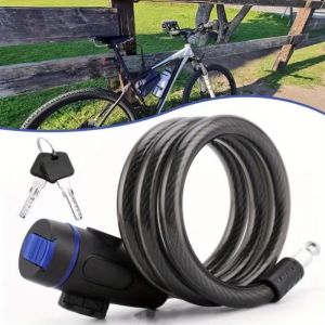 Heavy Duty Motorcycle Chain Lock Metal Anti Theft Bike Lock with 2 Keys for Maximum Security and Reinforcement of Bicycle