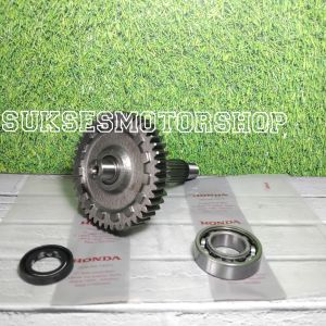 gigi rasio as roda belakang plus seal plus bearing laher 60/22 honda beat f1 baet esp pop street vario 110 led scoopy spacy stater halus