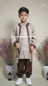 Baju Koko Anak Laki Laki 1-6 Tahun Setelan Koko Anak Premium Cutekids One Set Koko Arshaan