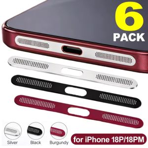 6Pcs Metal Mesh Dust Filter for iPhone 18 Pro Pro Max Adhesive Backing Easy Install Slim Fit Does Not Block Sound Quality