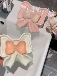 Sincecu Elegant Ceramic Butterfly Soap Dish - Durable Waterproof and Easy to Clean Bathroom Soap Holder with Gift Box